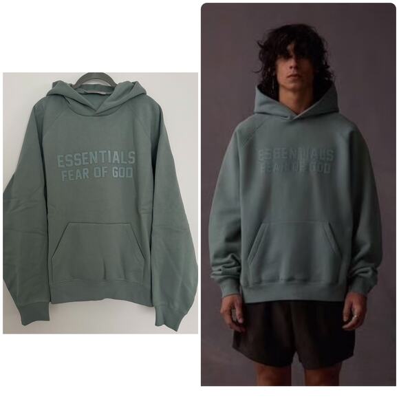 Fear of God Essentials Pull Over Hoodie in Sycamore - Picture 1 of 8